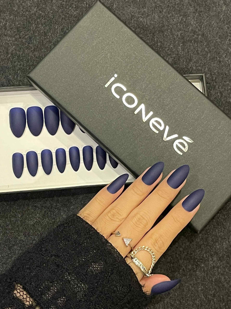 Midnight Blue - Matte Almond